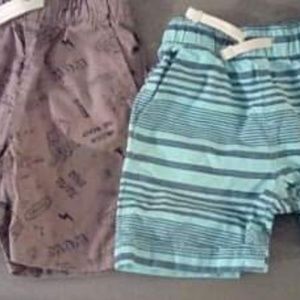 2 Pairs of boy's  drawstring shorts